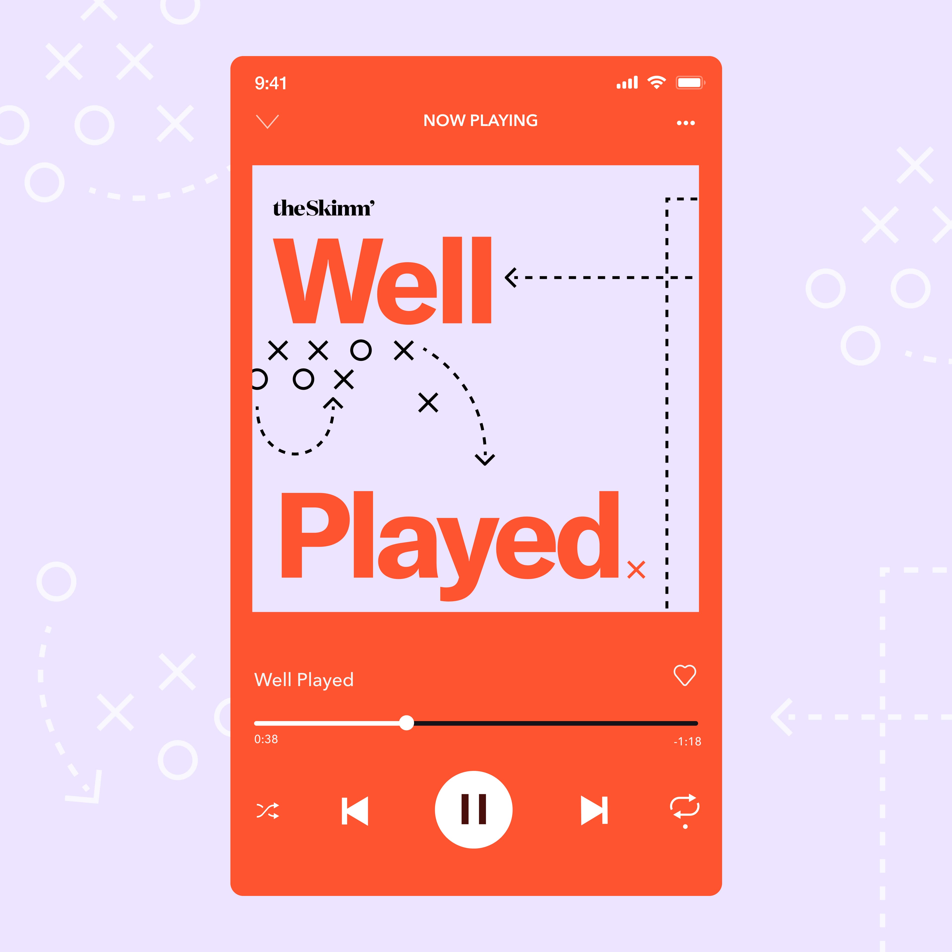 podcast artwork of well played by theSkimm