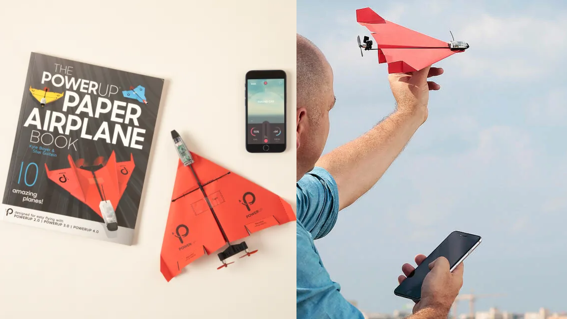 smartphone-controlled paper airplane