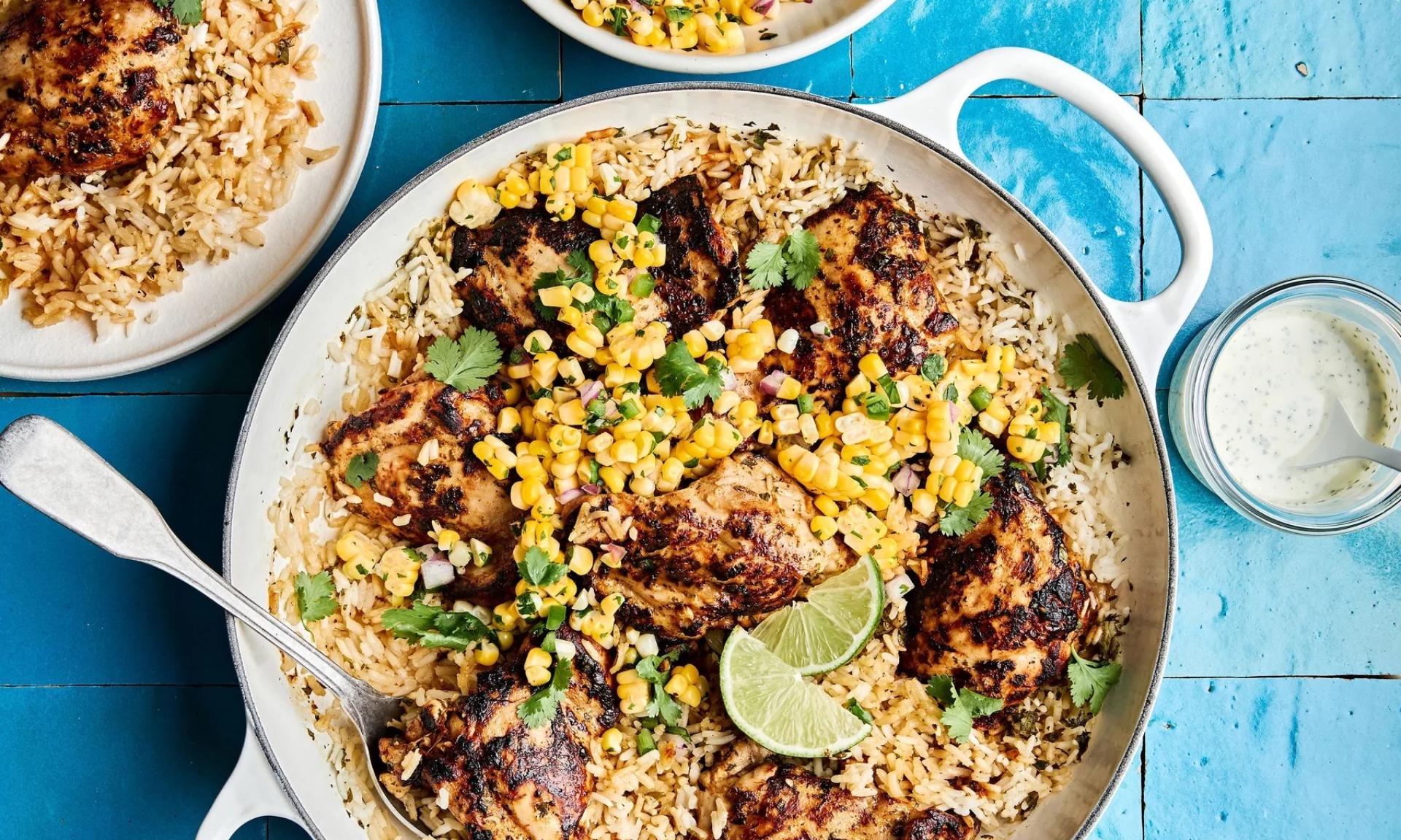 The Modern Proper’s Cilantro Lime Chicken Rice Skillet