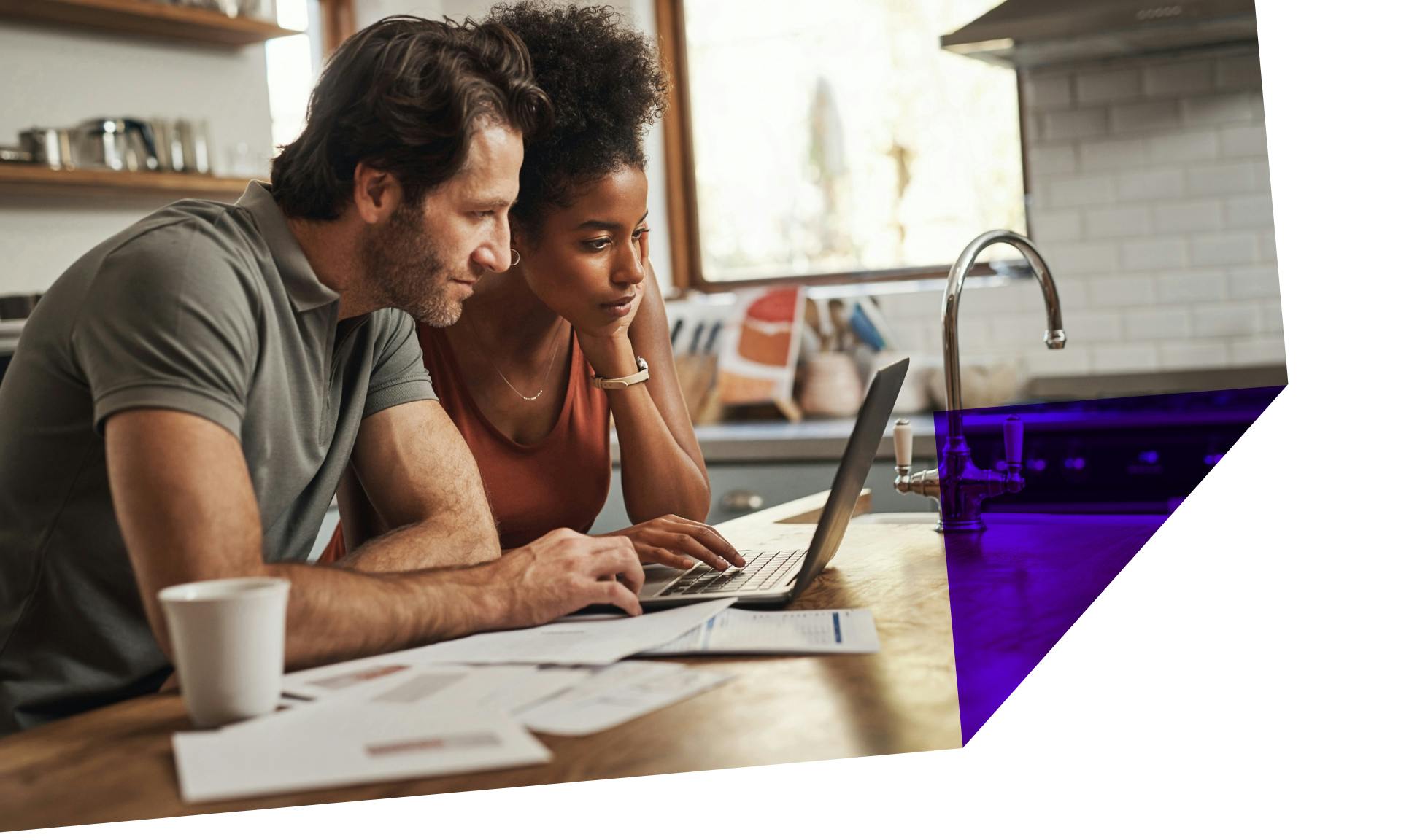 couple looking at laptop together