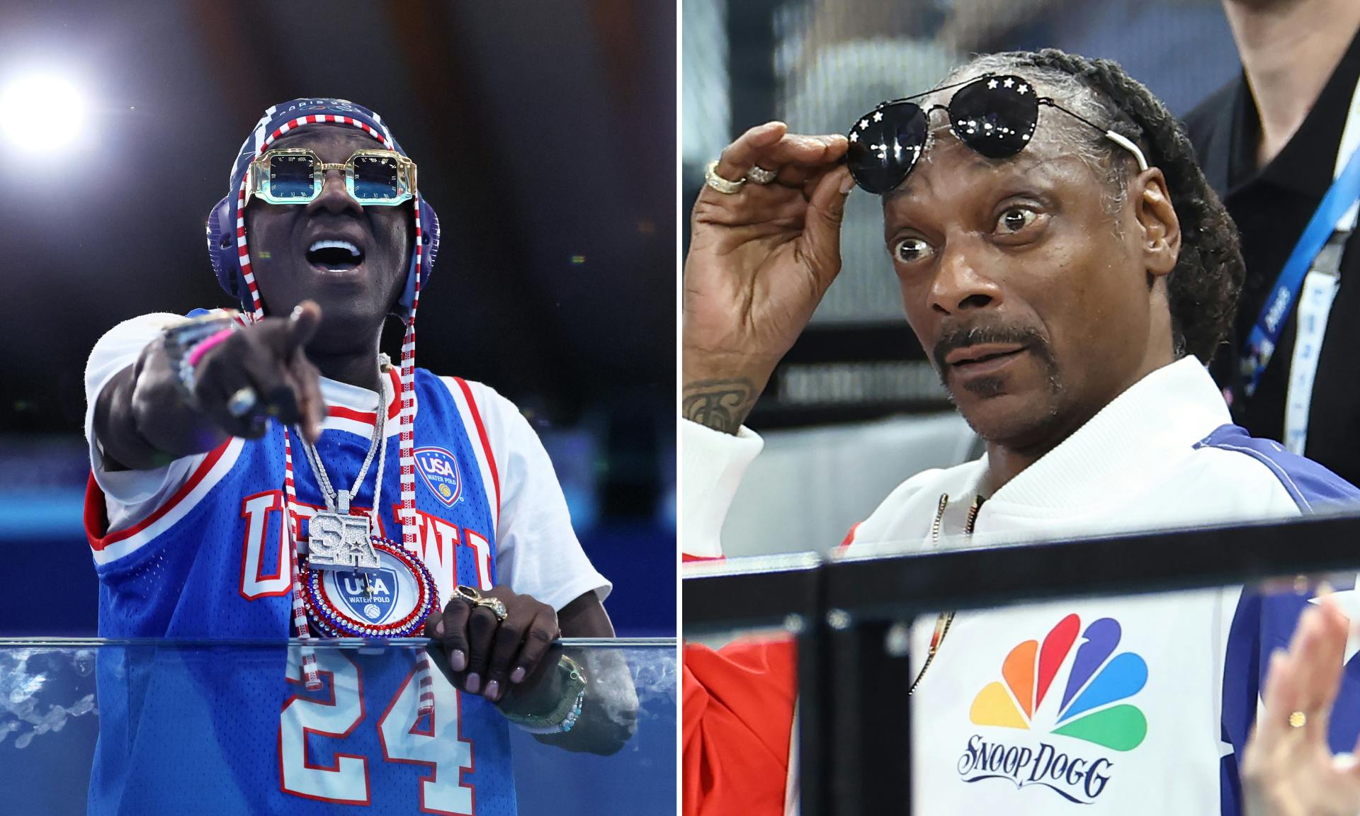 Flavor Flav and Snoop Dogg at the Olympics