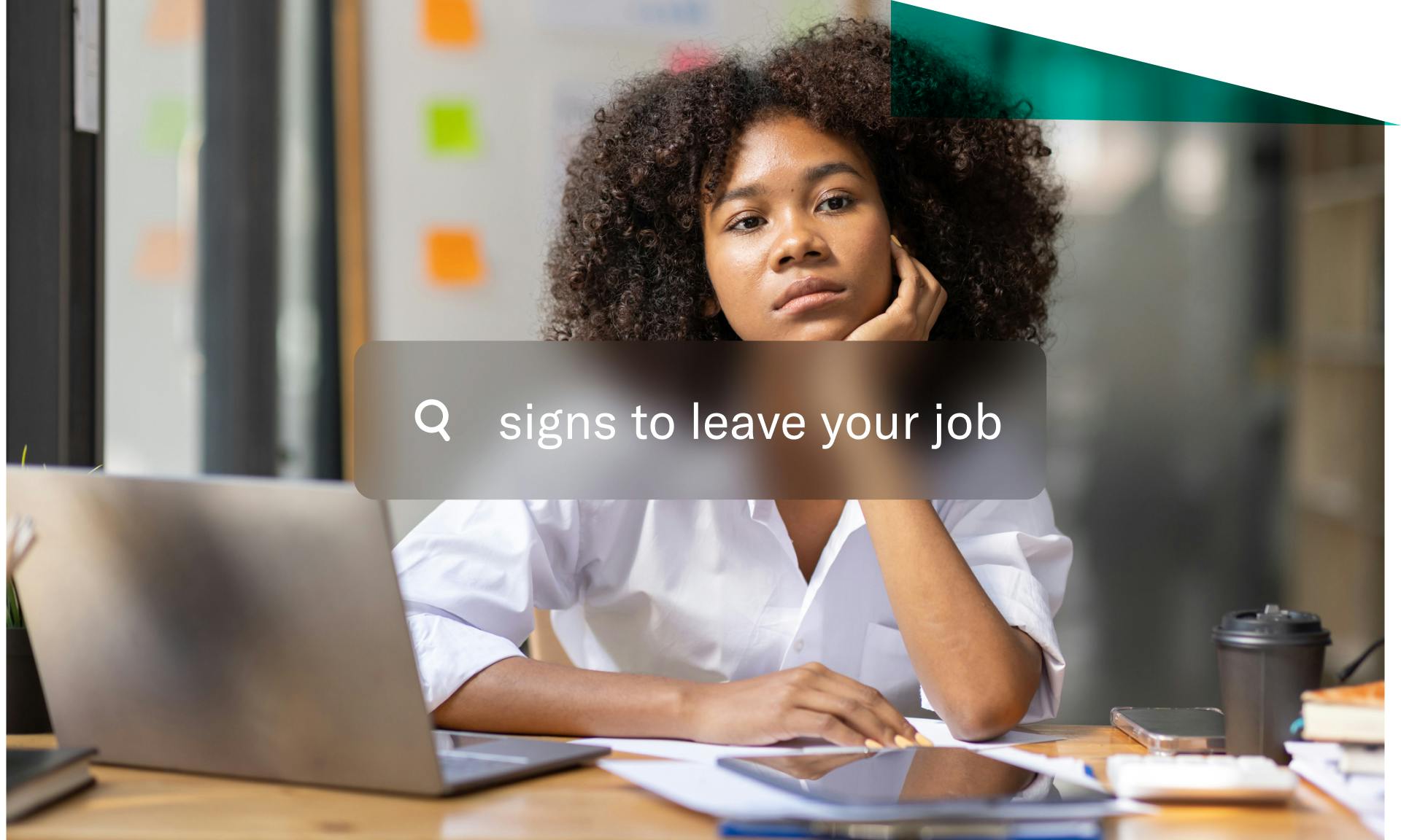 signs to leave your job stock image