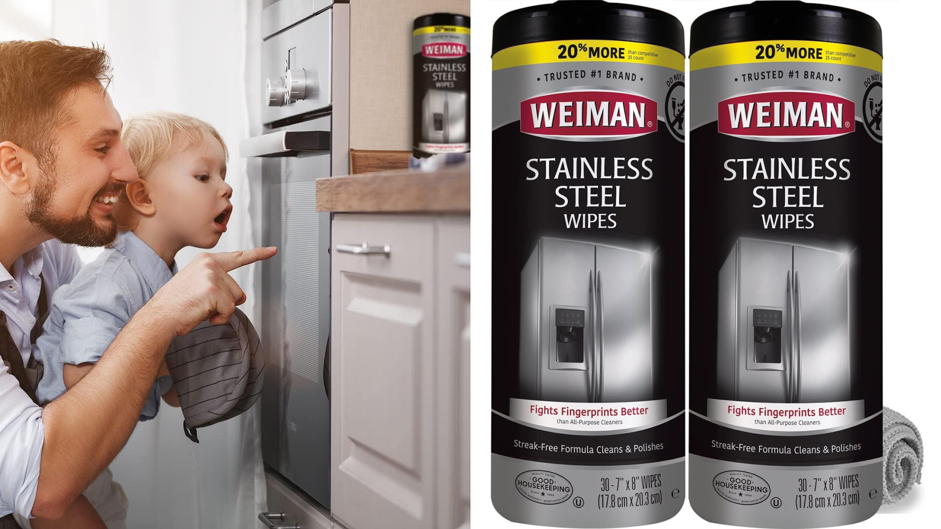 Weiman Stainless Steel Cleaner Wipes 30 Count Best Price
