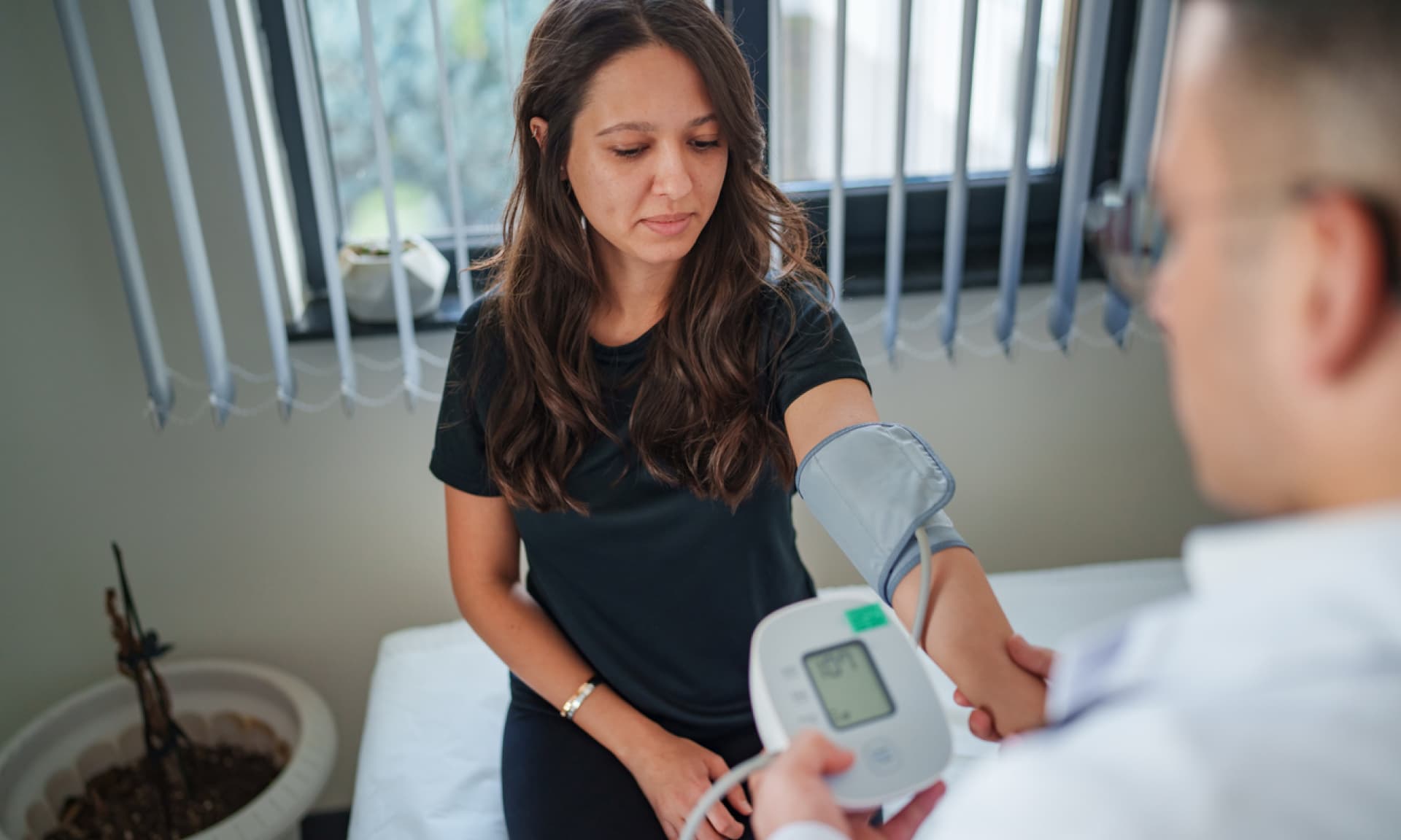 woman at doctor's visit