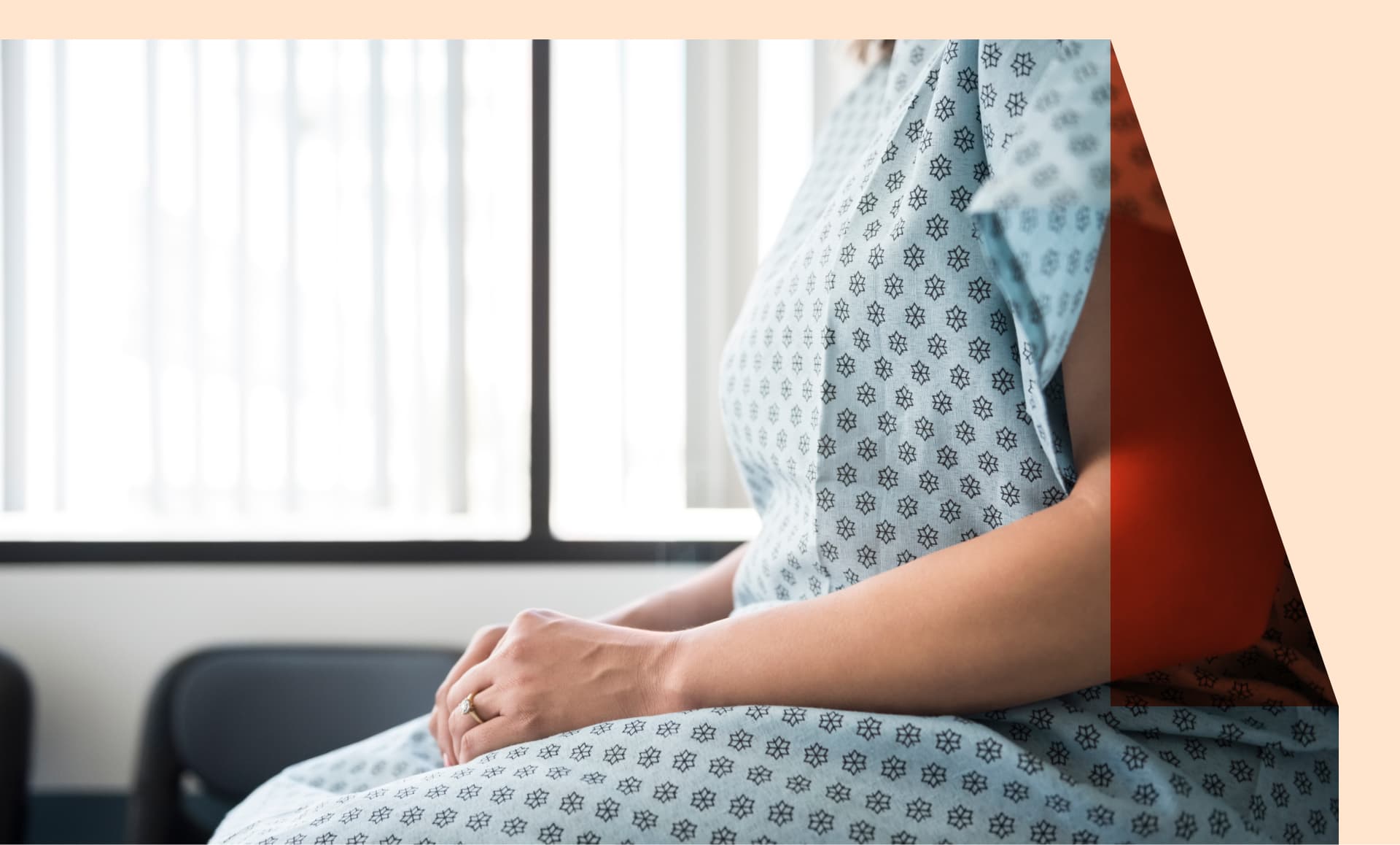 a woman at the doctor's office