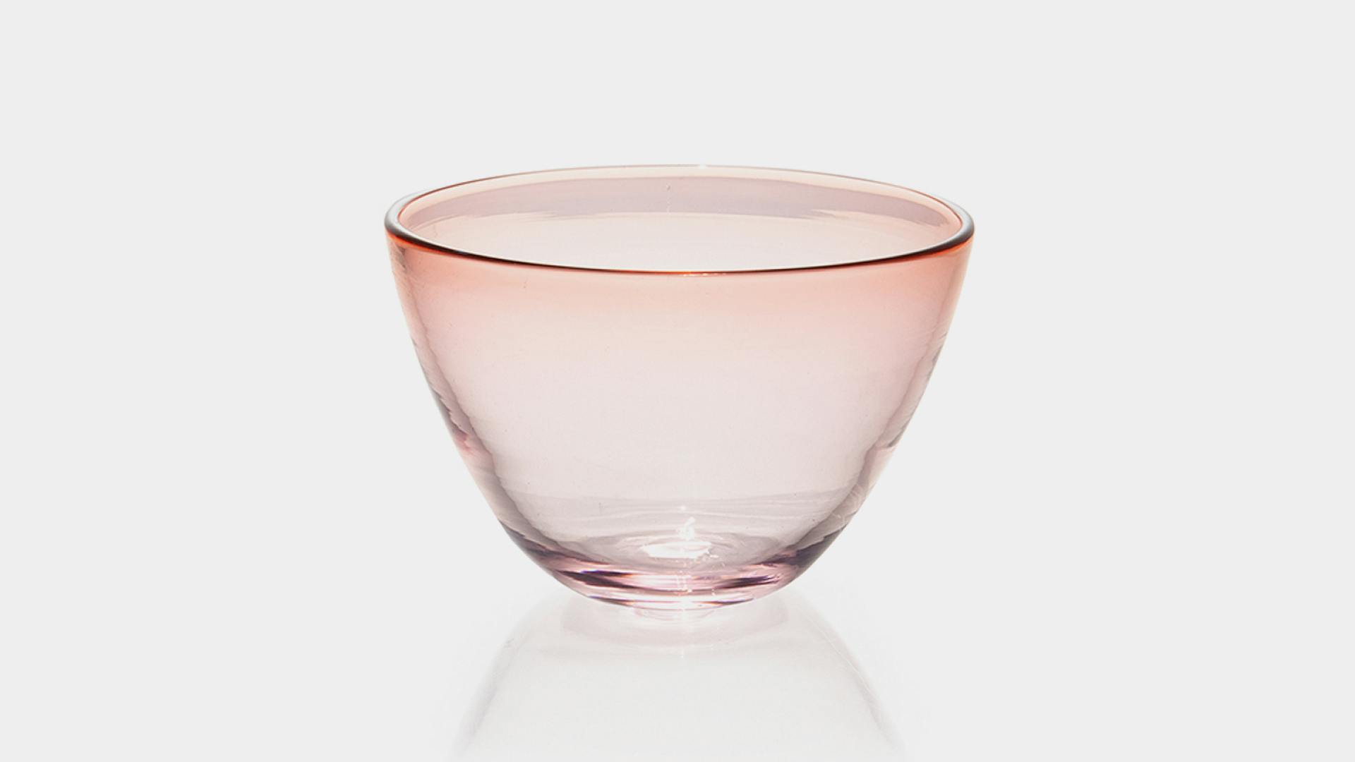 hand-blown glass bowl