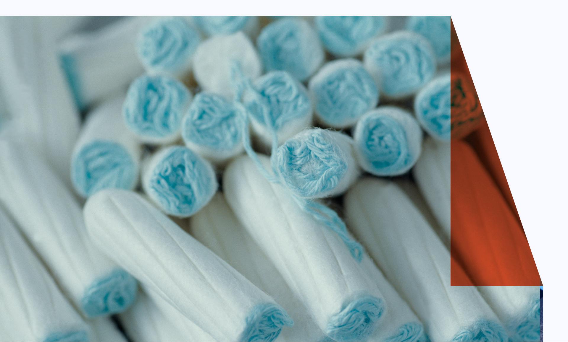 A pile of tampons