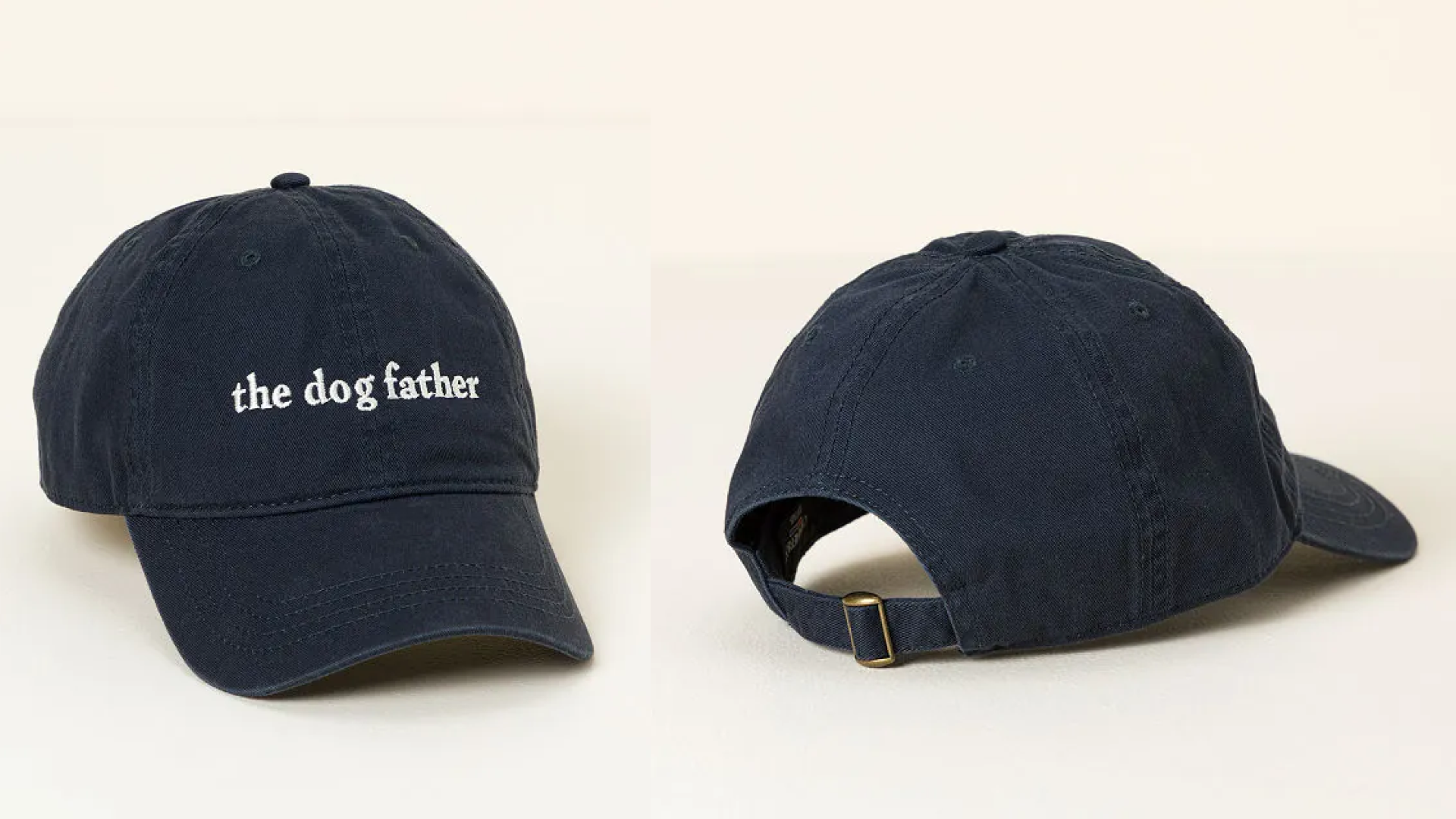dog dad baseball cap in navy