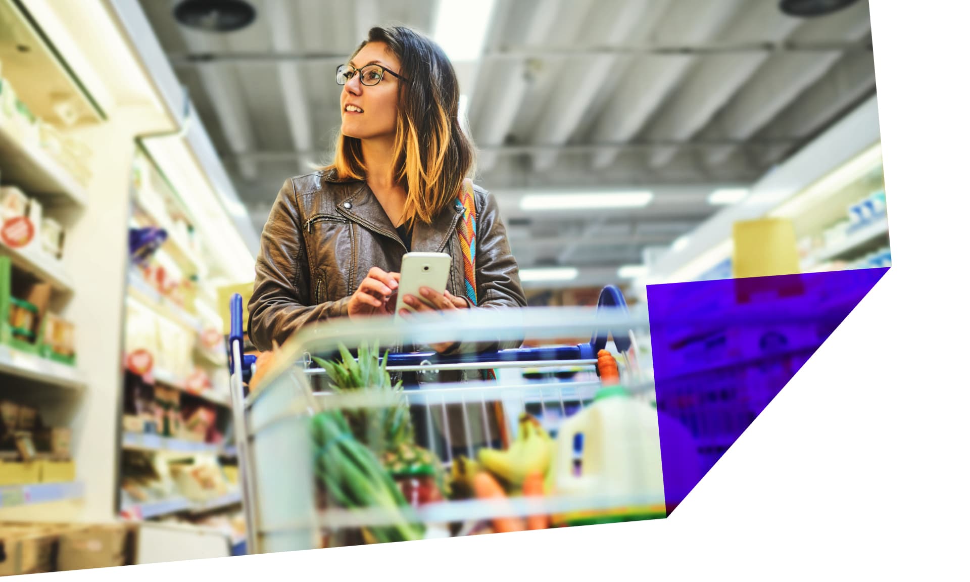 woman at grocery store