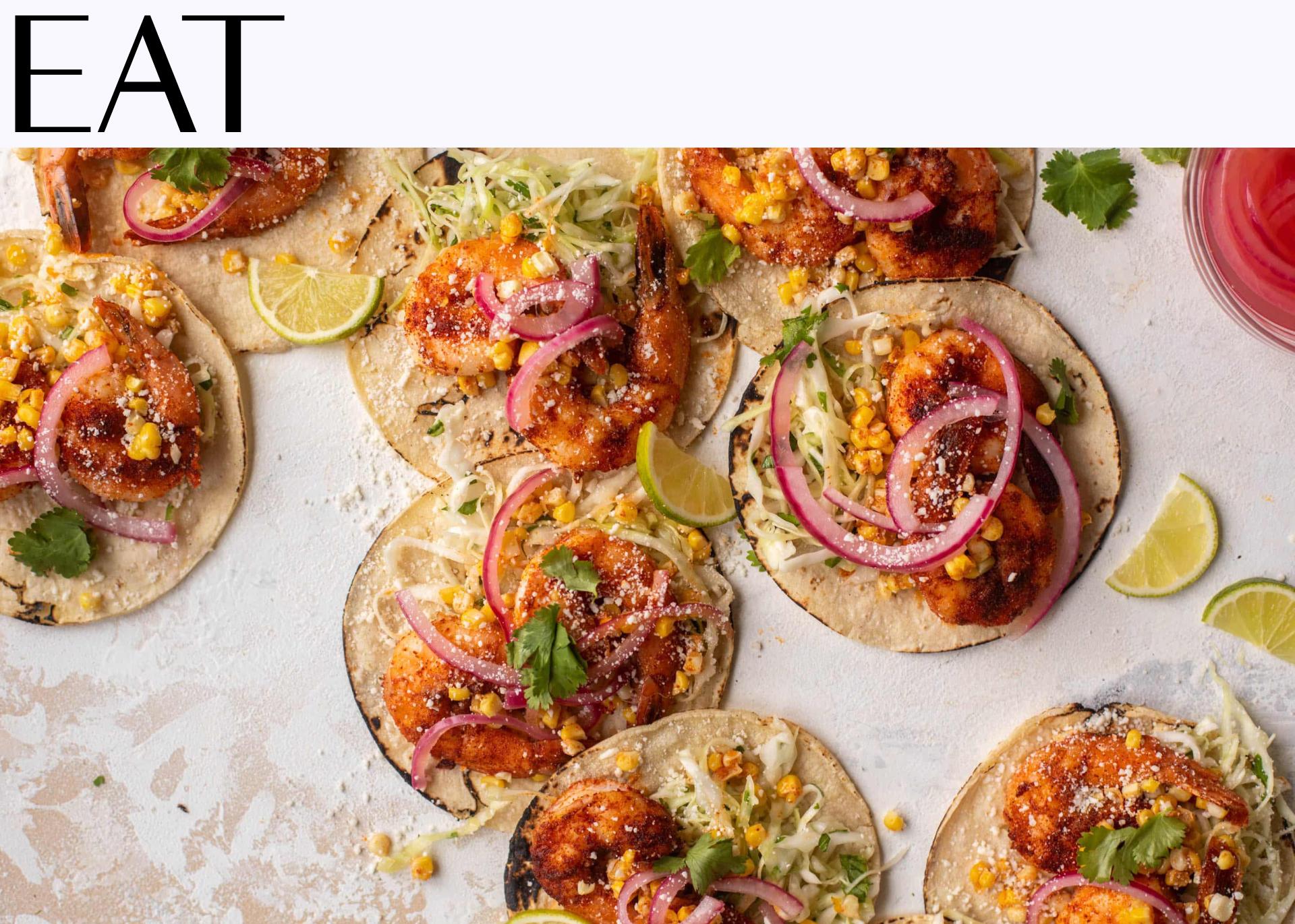 EAT: How Sweet Eats’s Sheet Pan Roasted Shrimp Tacos 