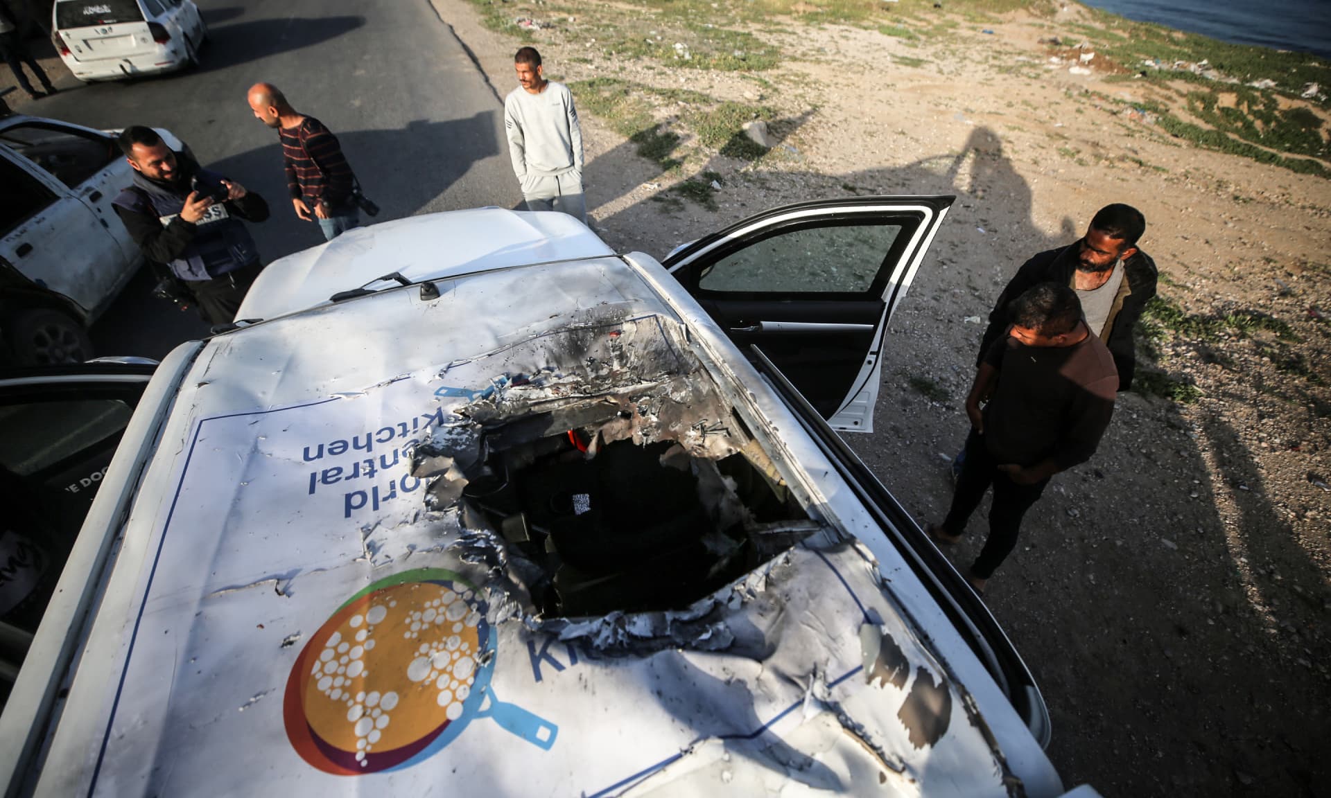 the world central kitchen car that was bombed