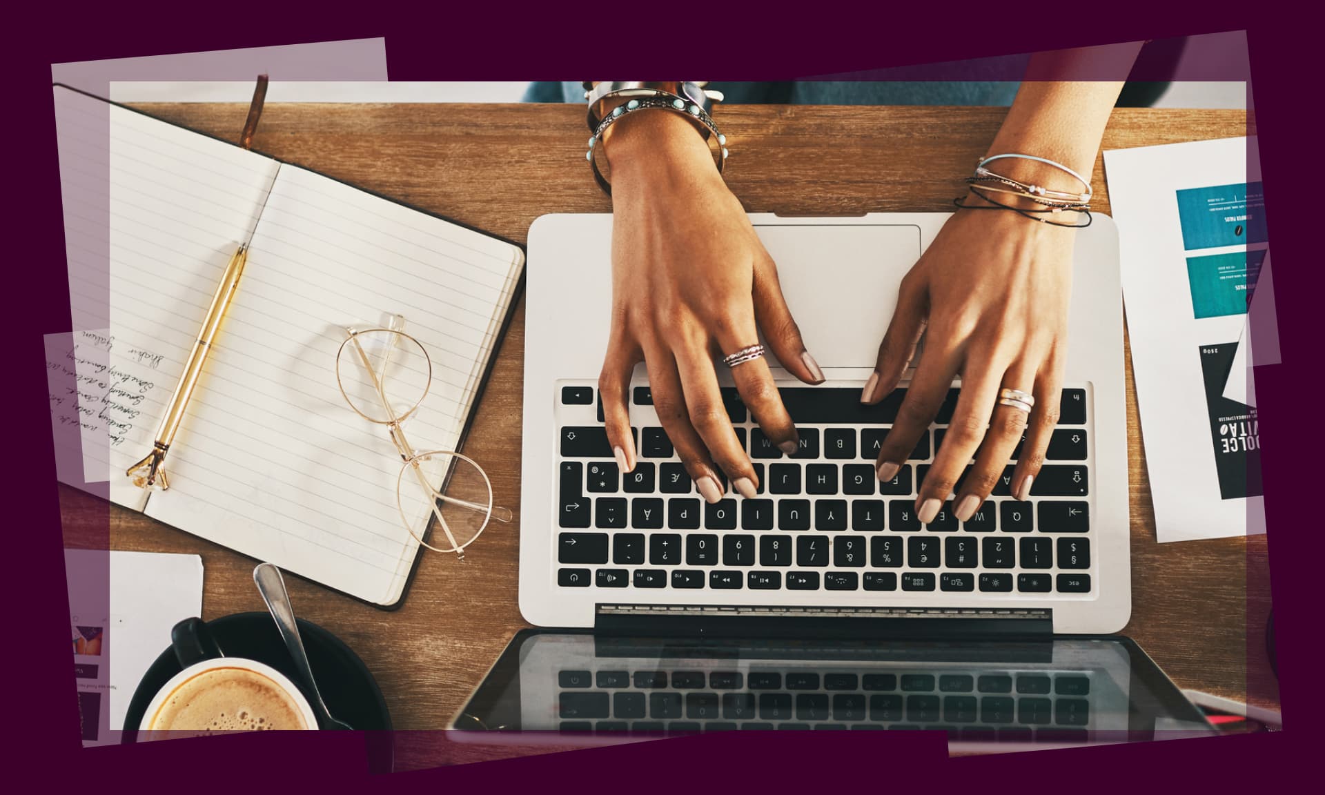 woman at laptop stock image