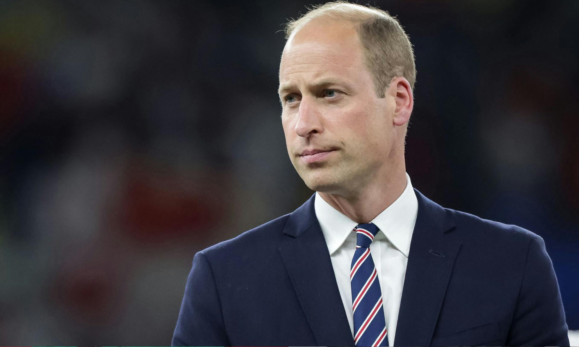 Prince William of England looks on during the UEFA EURO 2024 final match between Spain and England at Olympiastadion on July 14, 2024 in Berlin, Germany.