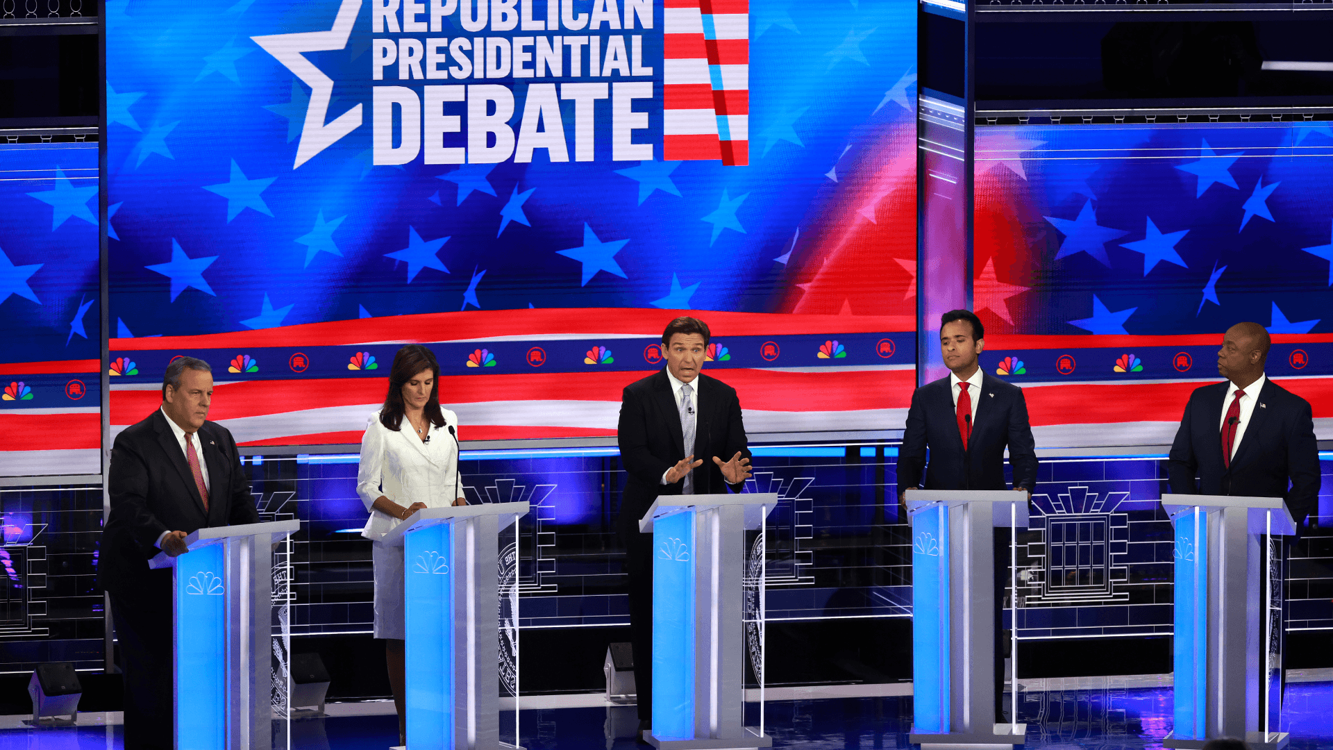 The NBC News Republican Presidential Primary Debate in Miami on November 8, 2023