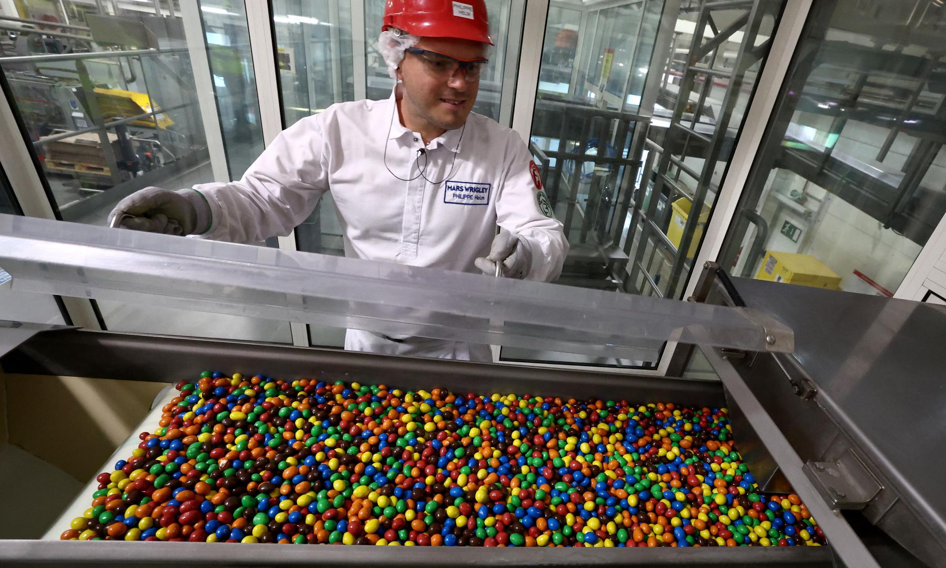 An M&M's factory