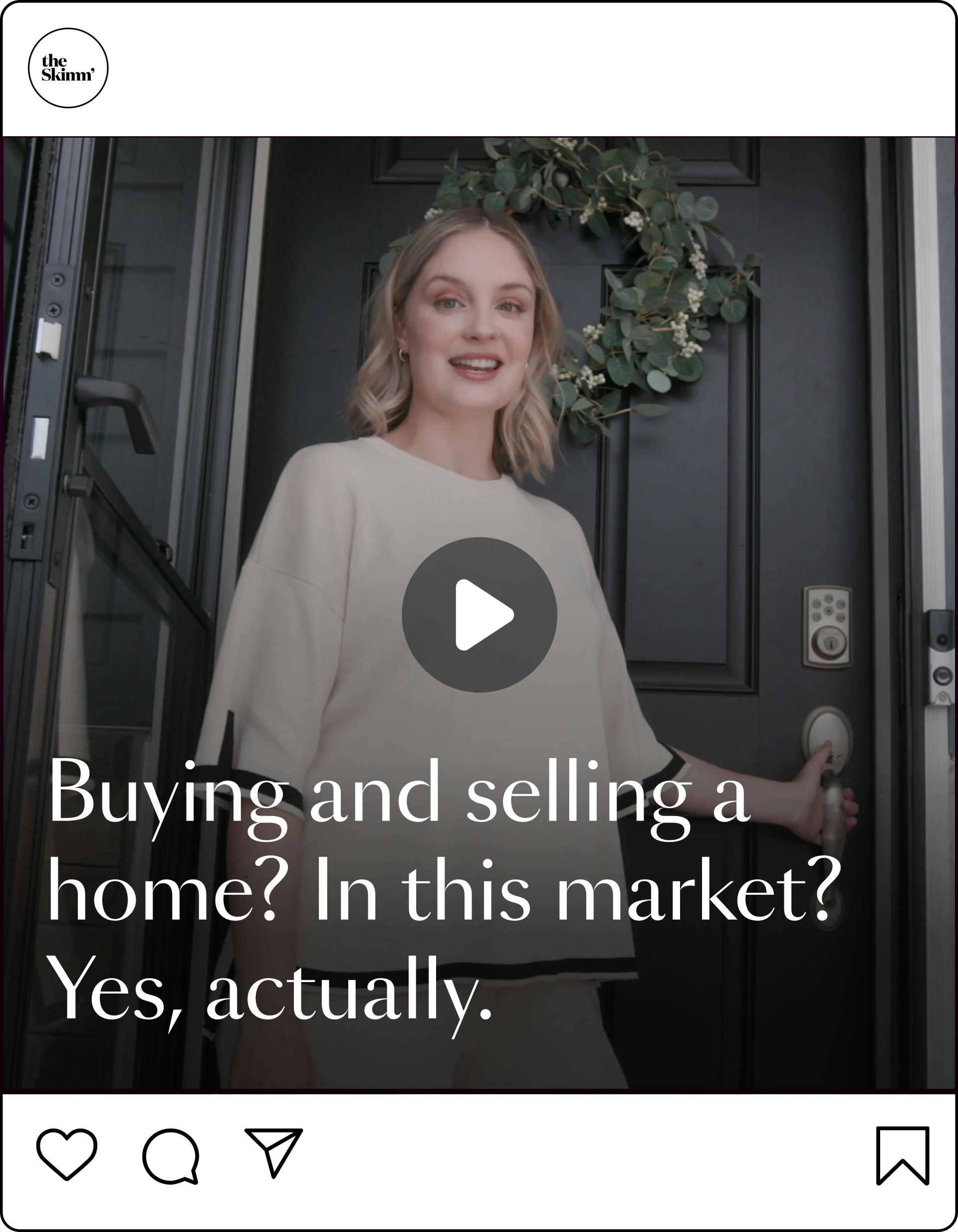 buying and selling a home? in this market? yes, actually.