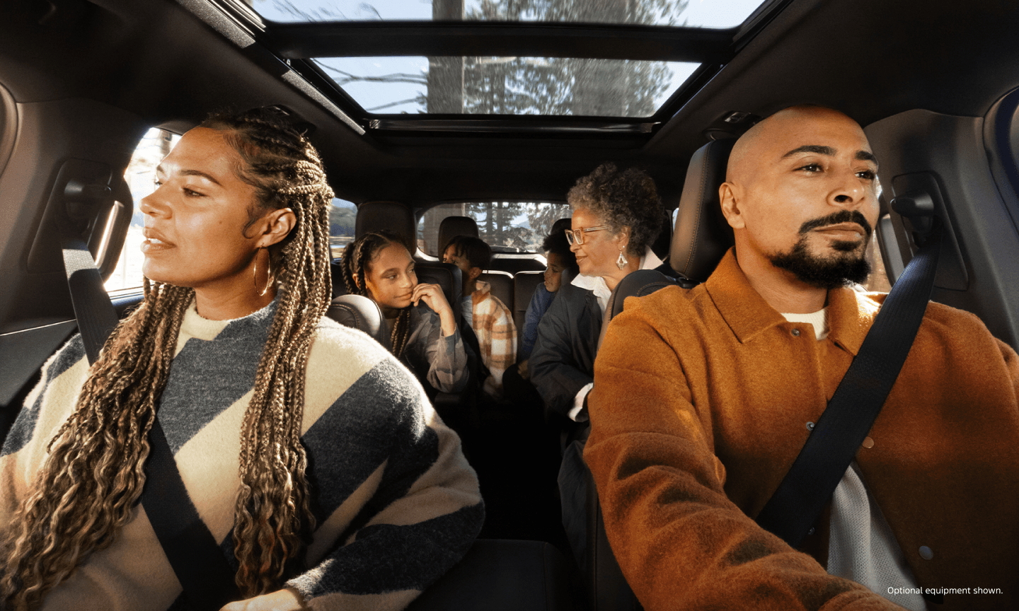 family in a ford suv