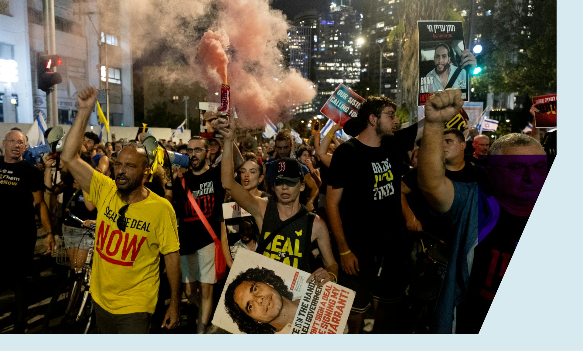 Protesters in Tel Aviv on Sept 2