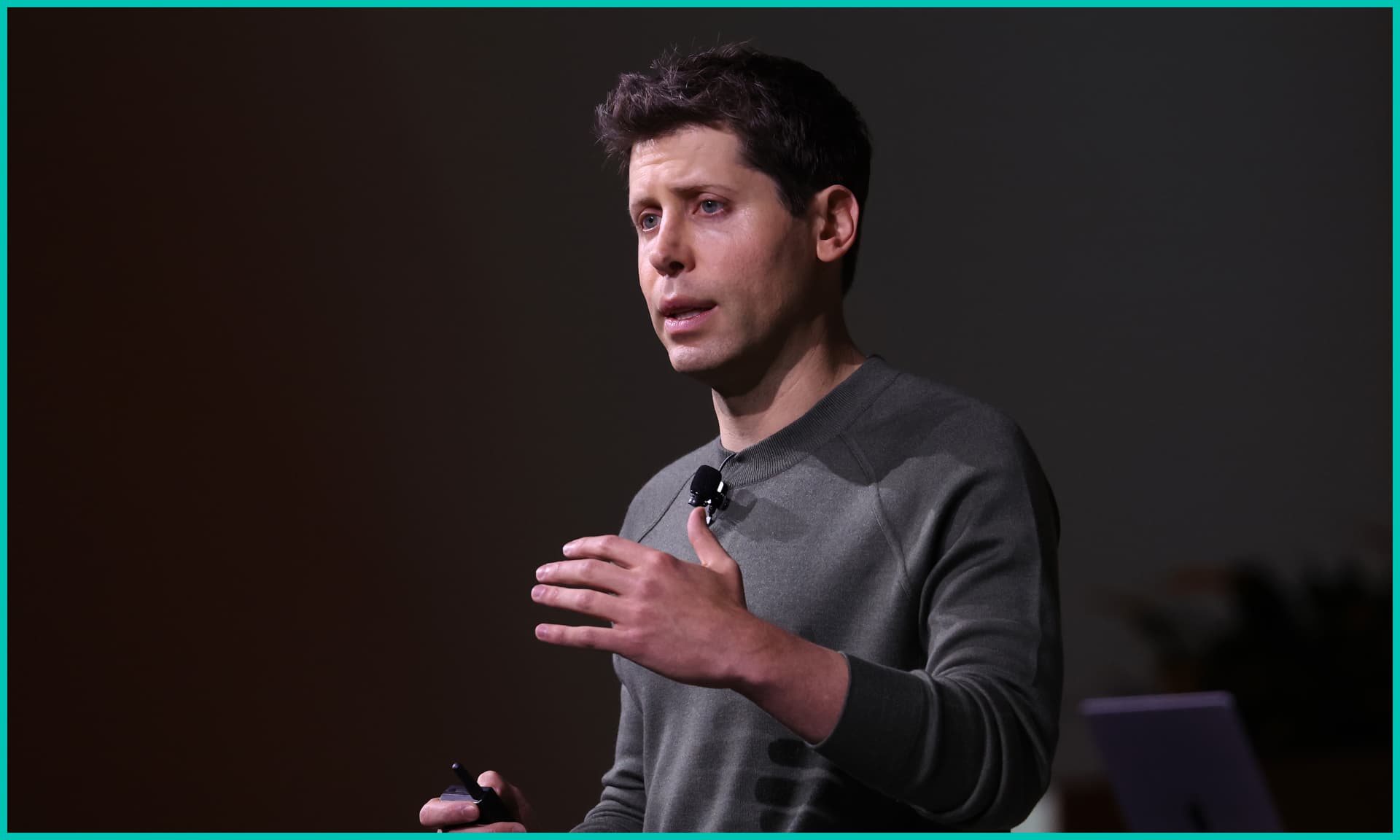 OpenAI CEO Sam Altman speaks during the OpenAI DevDay event on November 06, 2023 in San Francisco, California