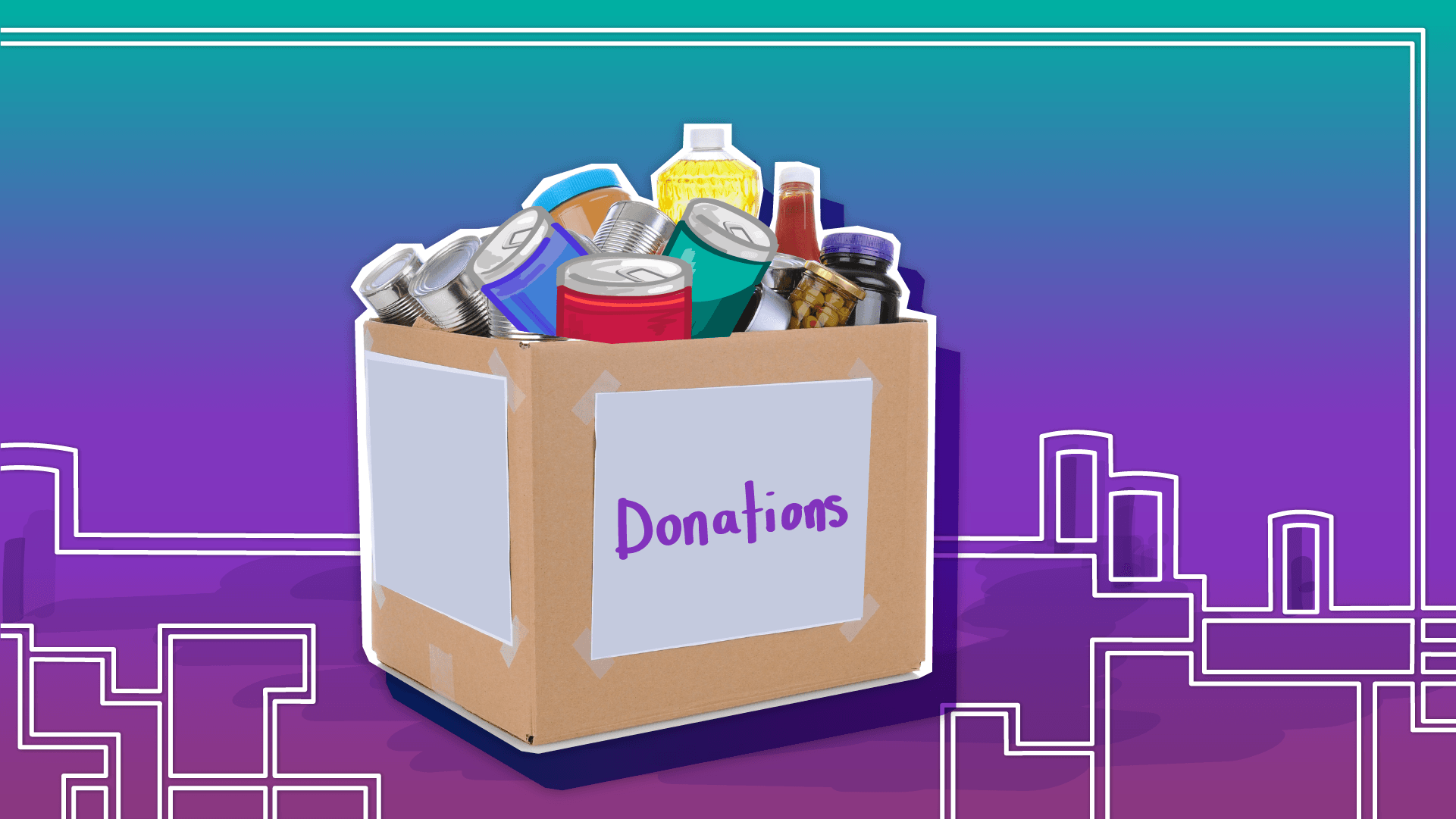 Donation Box Illustration