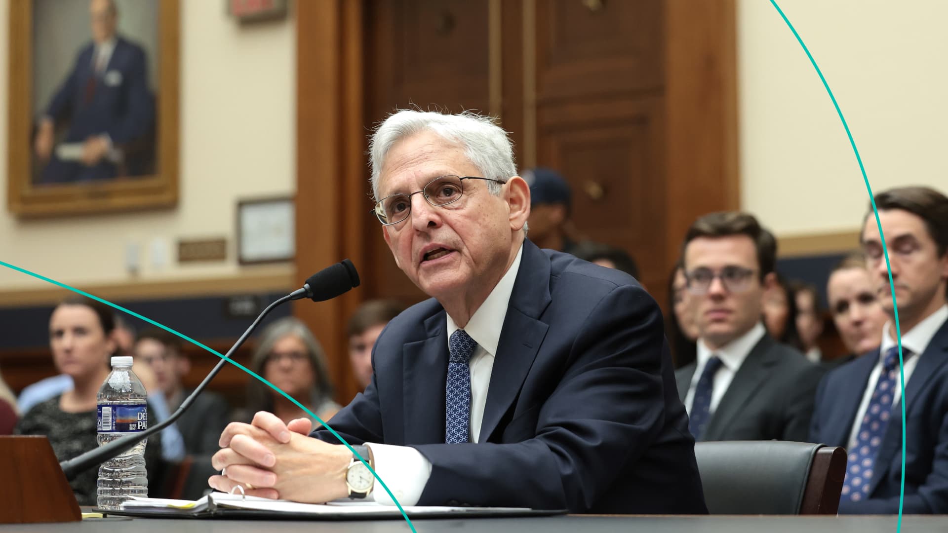 AG Merrick Garland speaking before the House