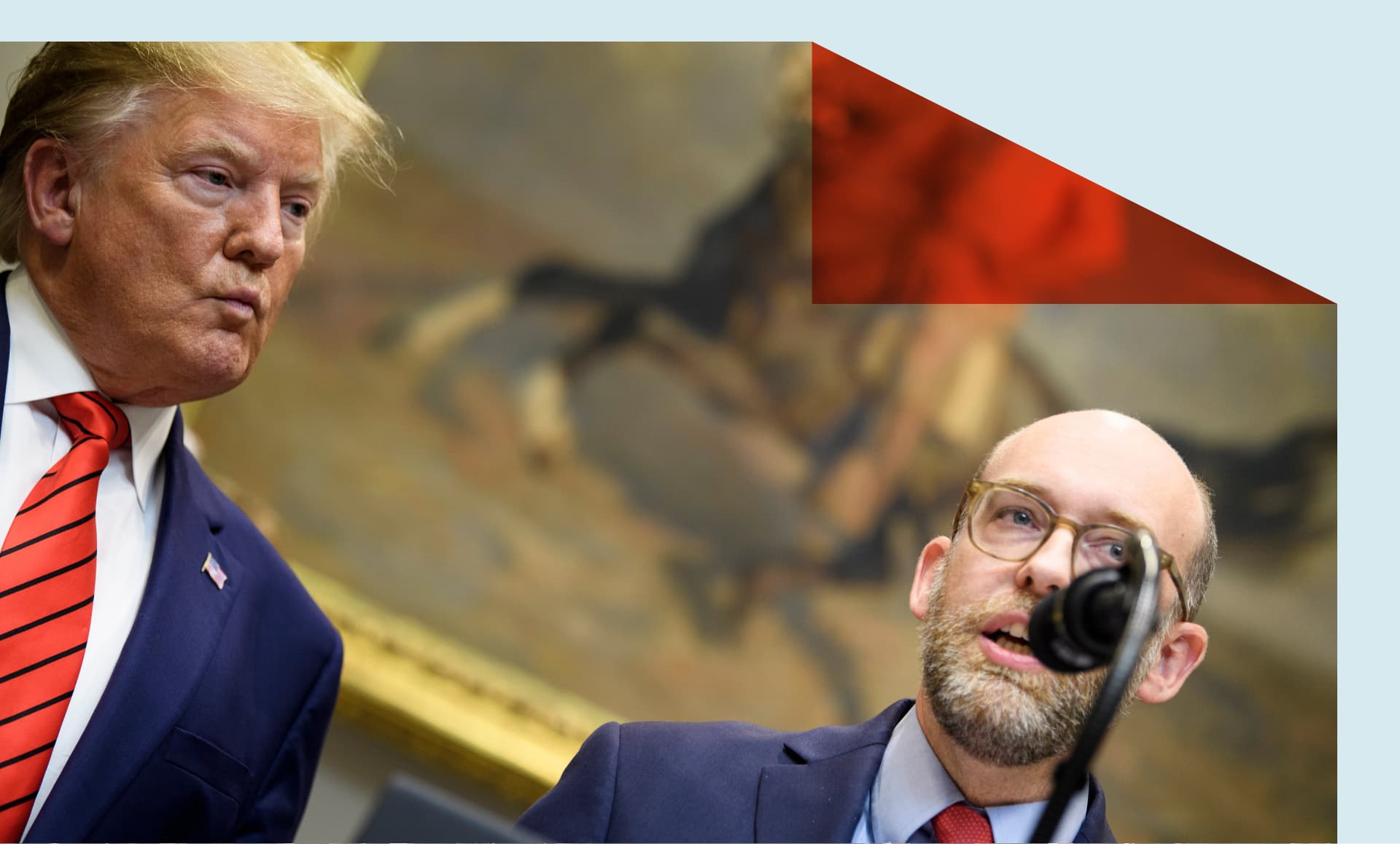 President-elect Donald Trump and Russell Vought.