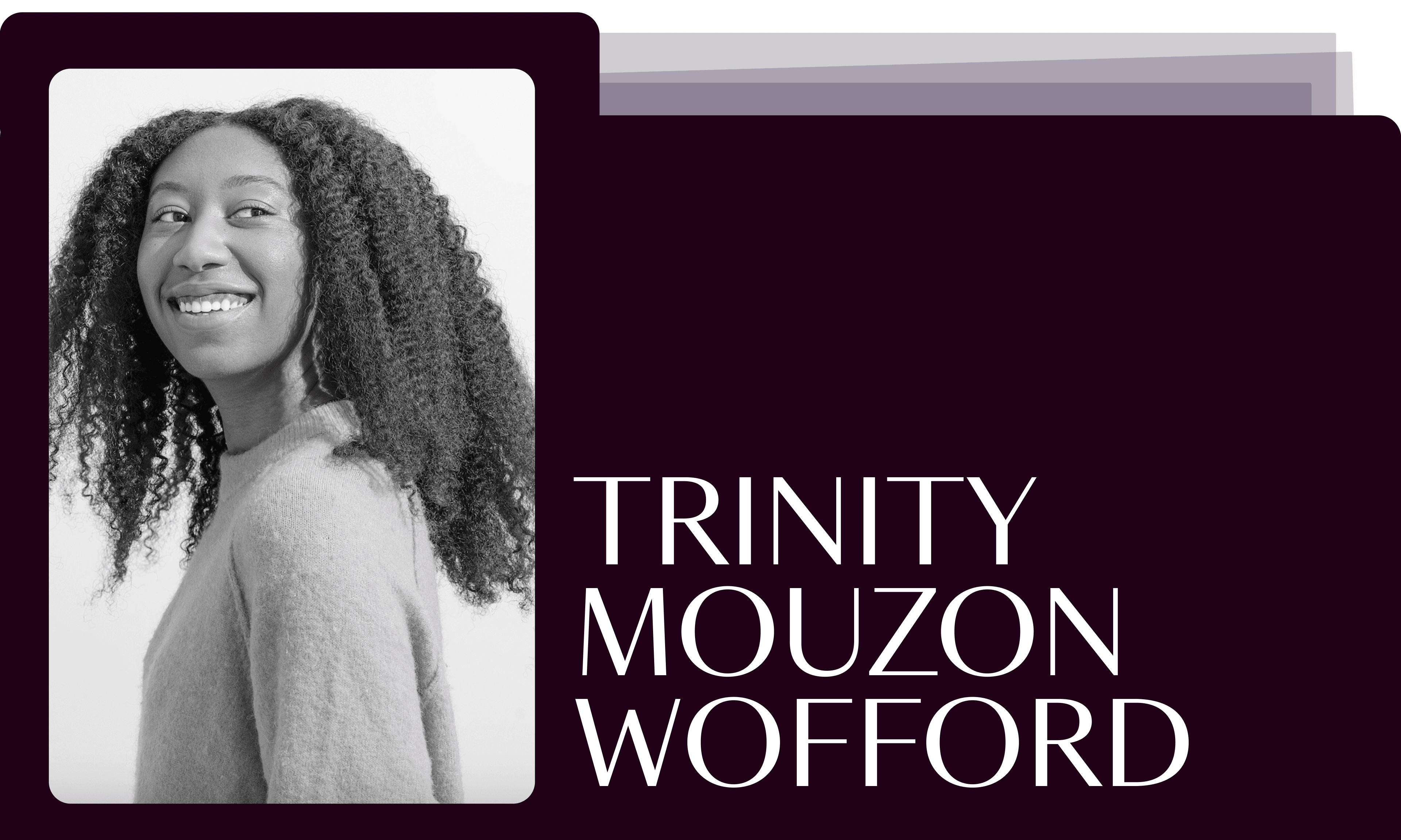 headshot of Trinity Mouzon Wofford