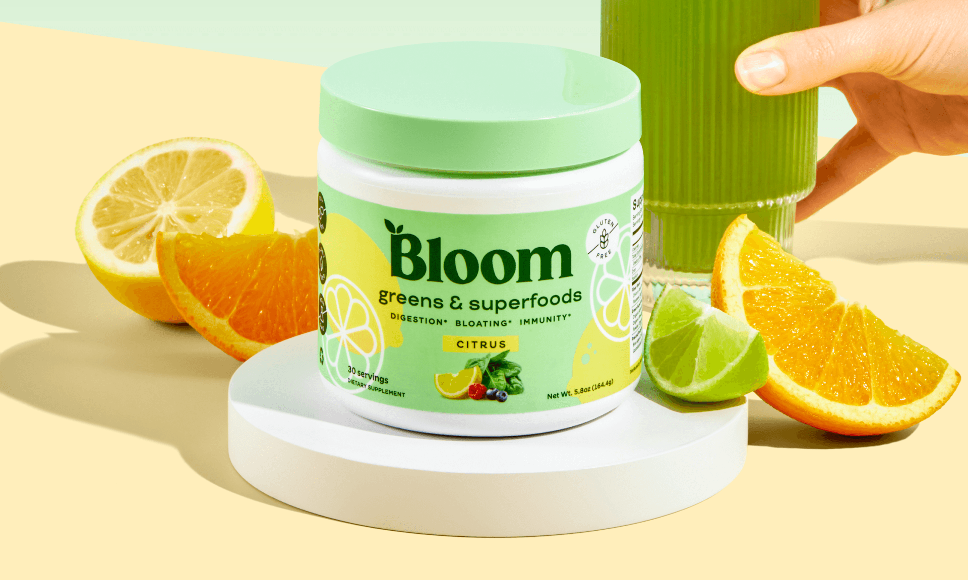 Bloom greens and superfoods