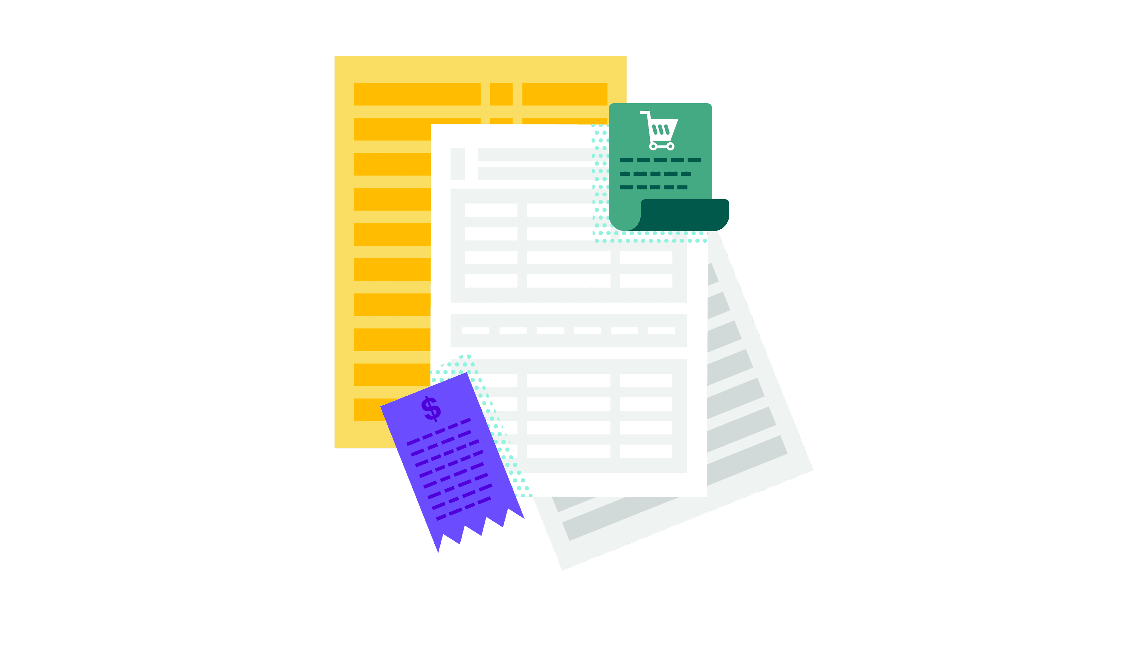 pile of tax forms and receipts