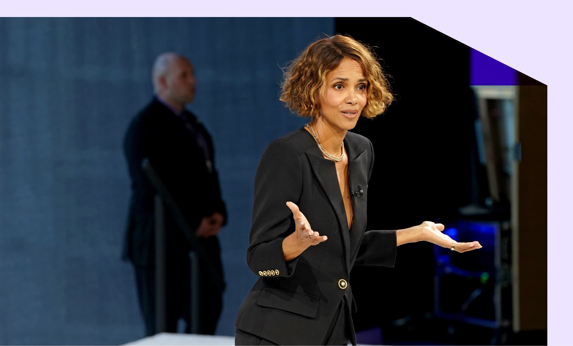 A Seine river bus boat docks in front the Eiffel Tower adorned with Olympic rings ahead of the Paris 2024 Olympic and Paralympic Games in Paris in July 16, 2024