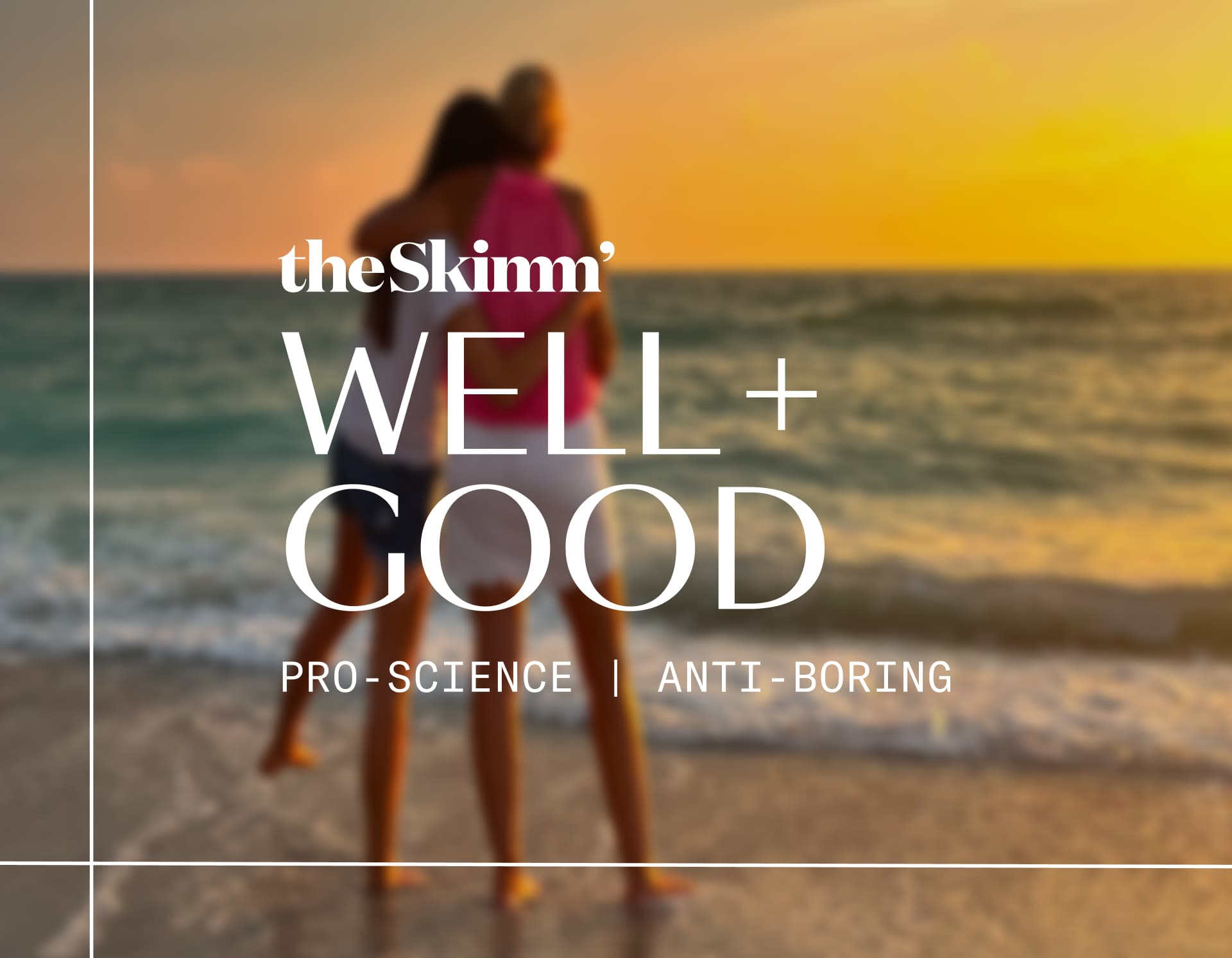 mom and daughter at sunset