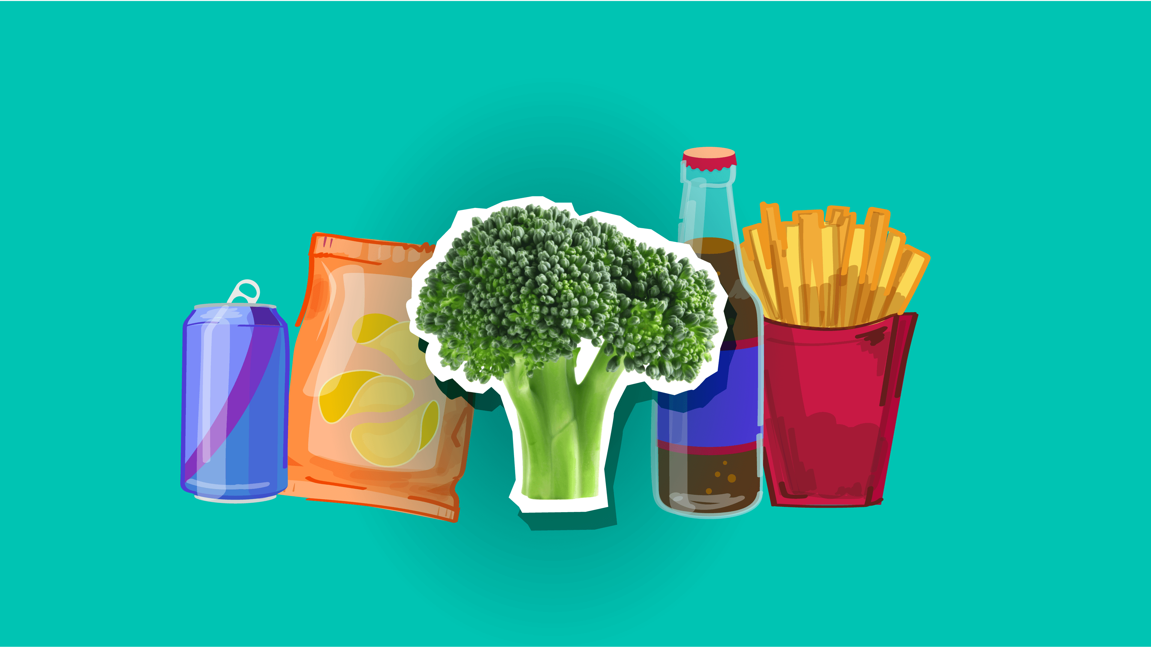 Healthy Foods Illustration