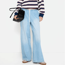 H&M Denim Drawstring Pants