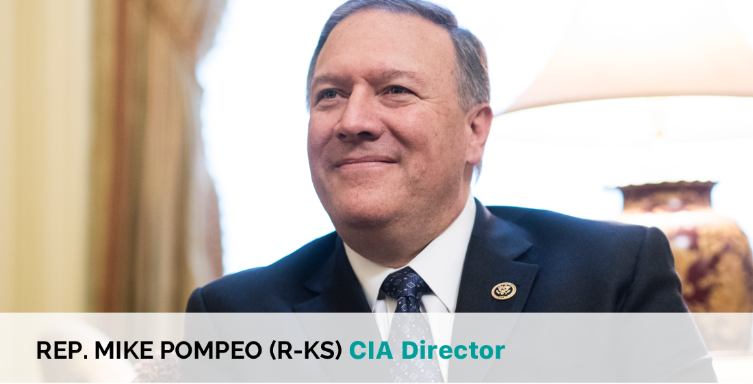 Rep. Mike Pompeo (R-KS) CIA Director