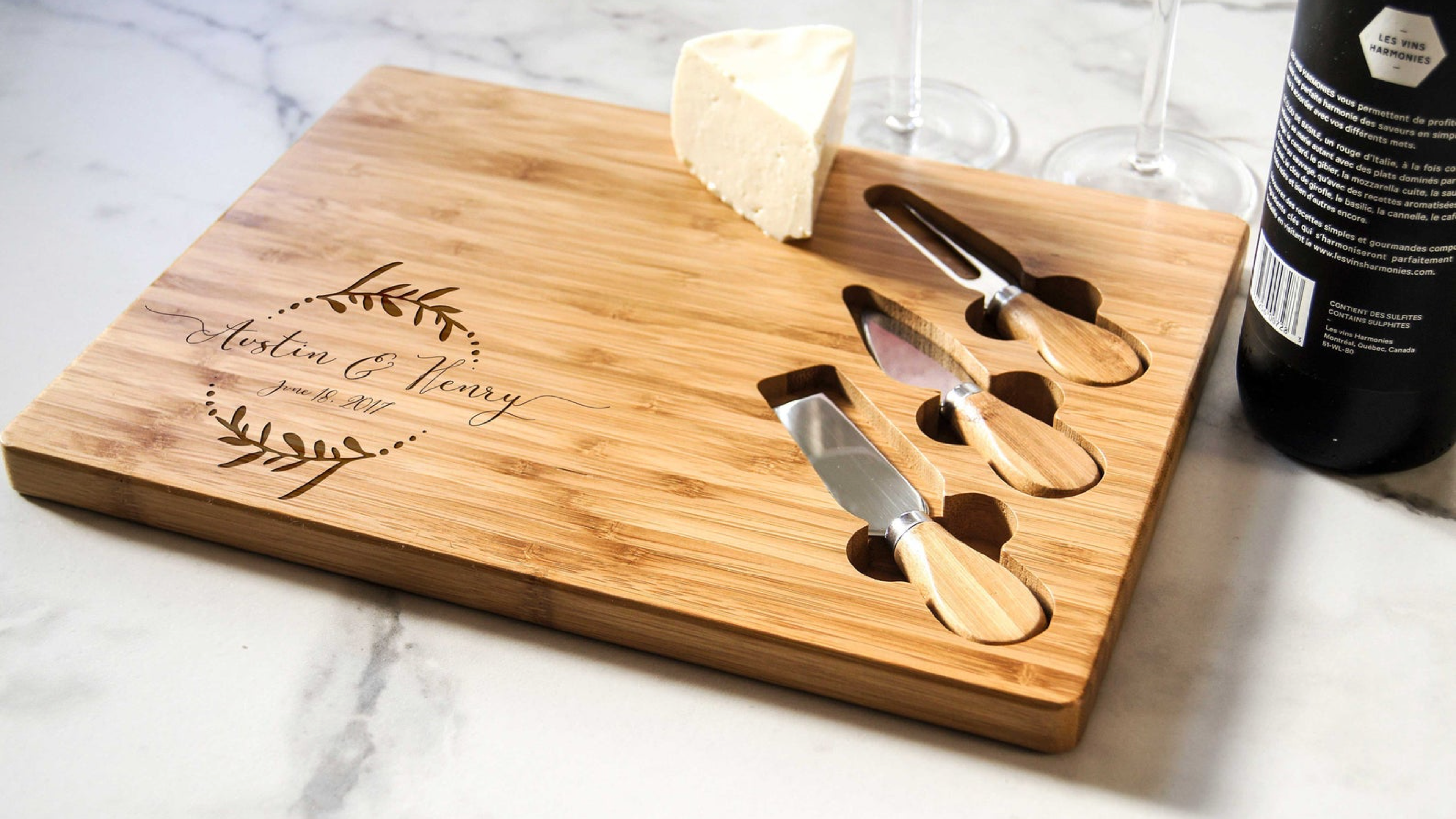 Engraved Cheese board 
