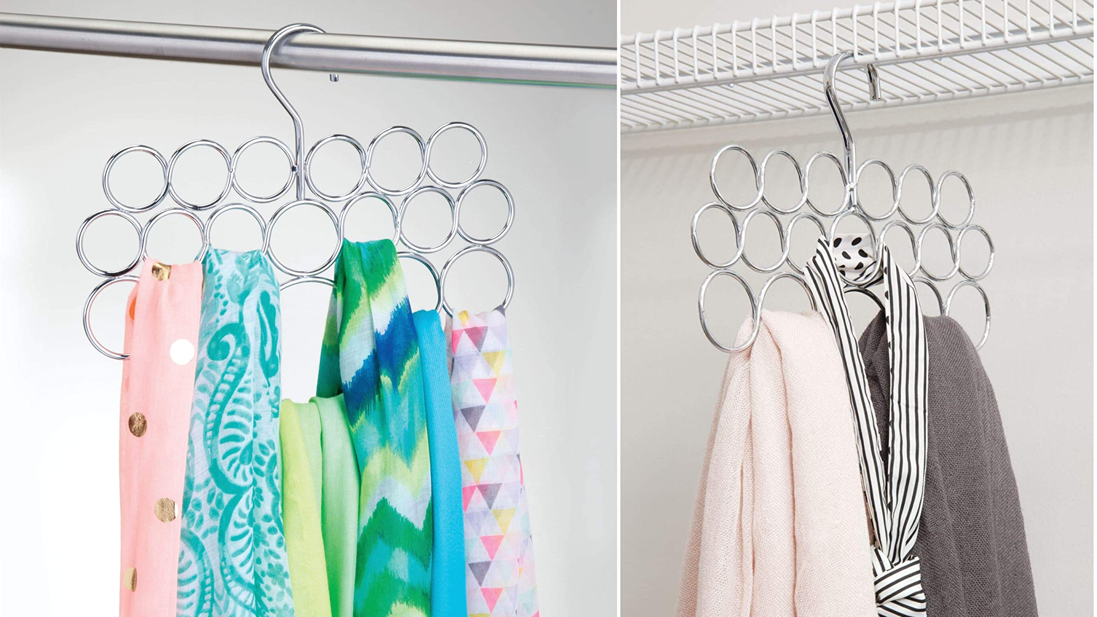 hanger that can hold up to 18 scarves