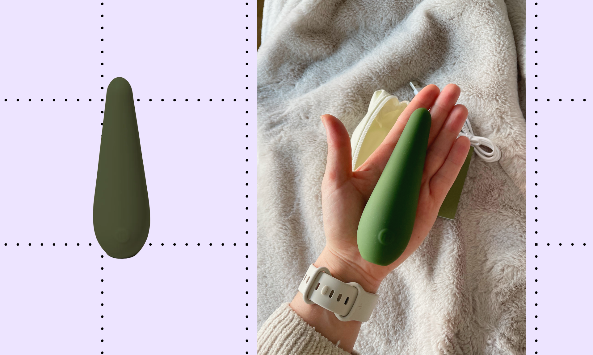 maude vibrator in forest green color